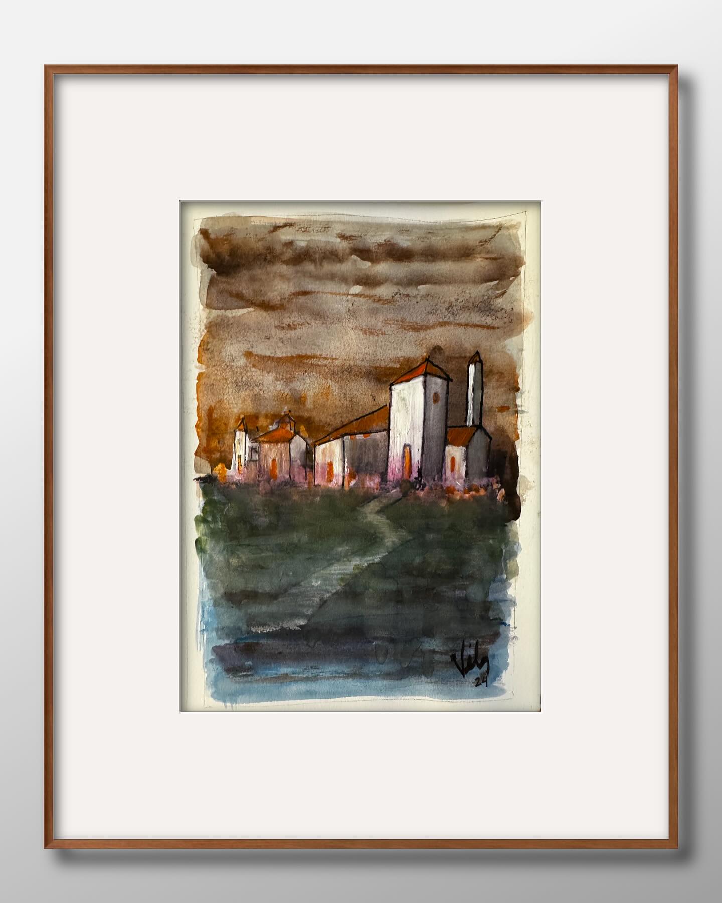 Petrichor, an original watercolor by Jose Velez